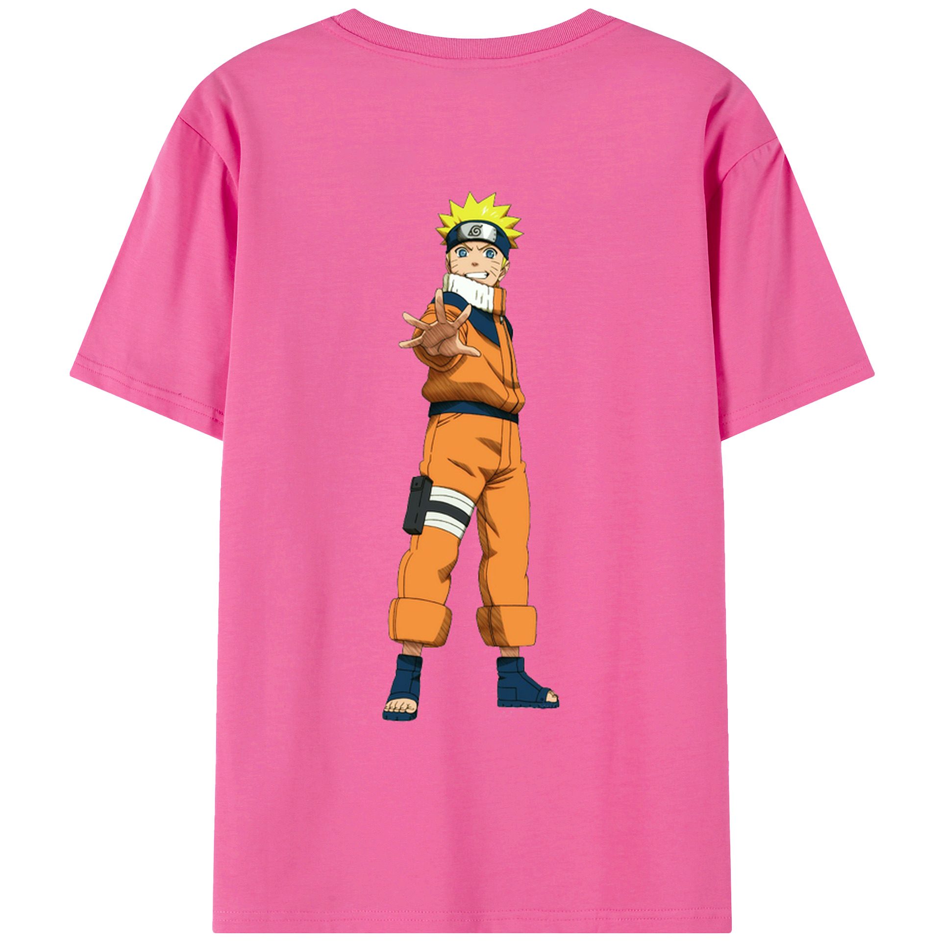 （画像用） NARUTO -ナルト- うずまき ナルト Uzumaki Naruto レディース半袖Tシャツ(バックプリント)